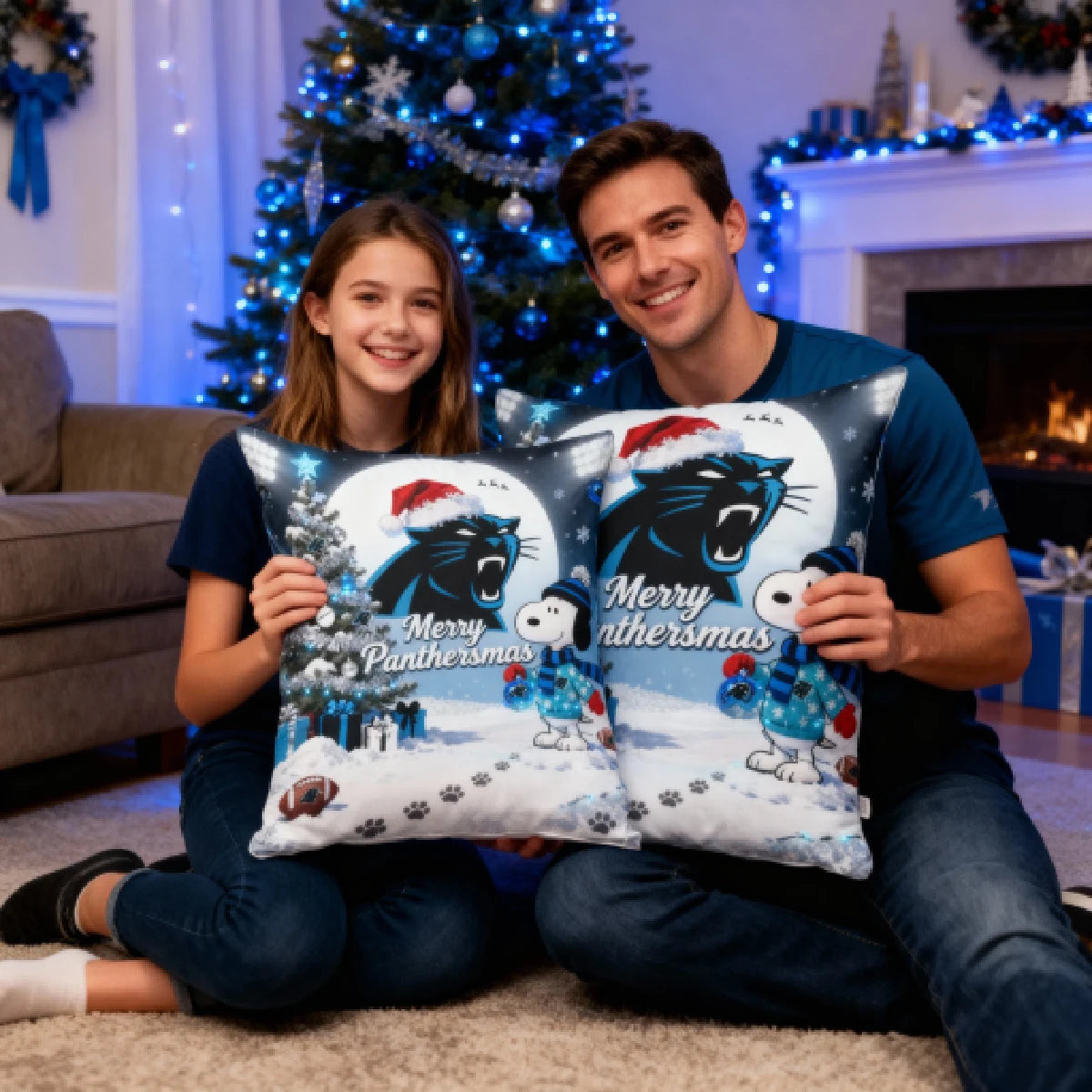 CAR x SNP | Premium Christmas Fleece Blanket & Throw Pillow