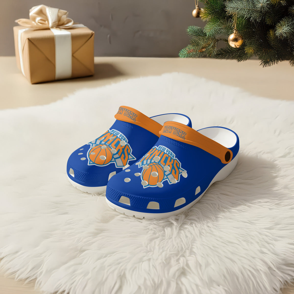 NYK 2026 NBA Finals Clogs Blue - Charms Gift Set