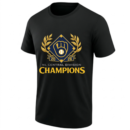 MIL 2026 NL CENTRAL CHAMPS One Side T-Shirt - Printed V4