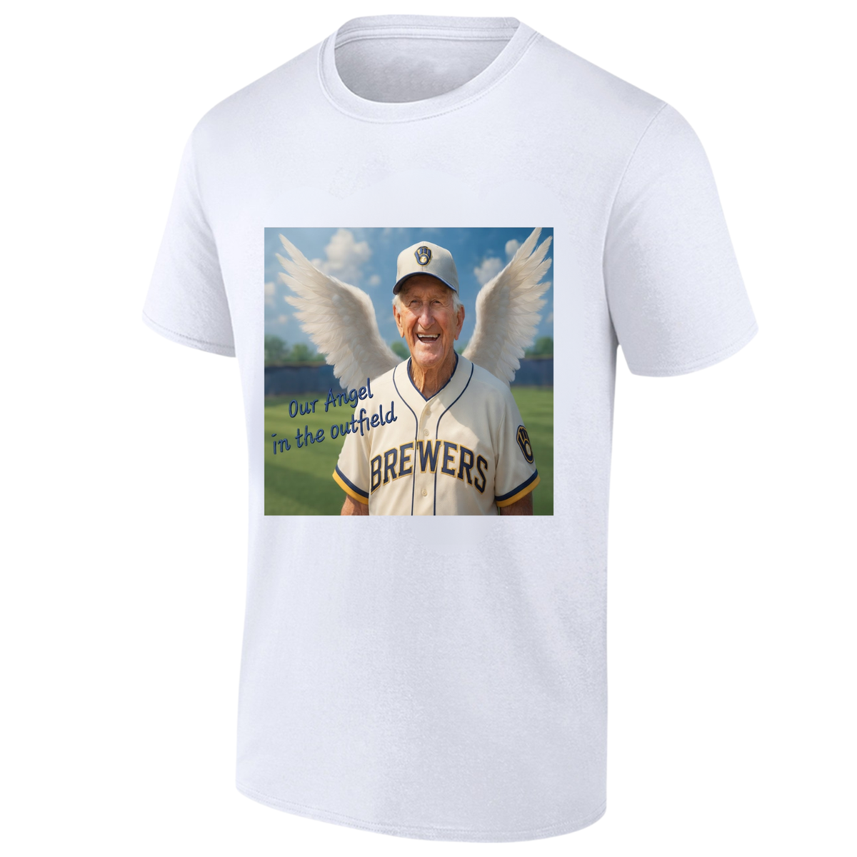 MIL Our Angel Bob Uecker One Side T-Shirt - Printed