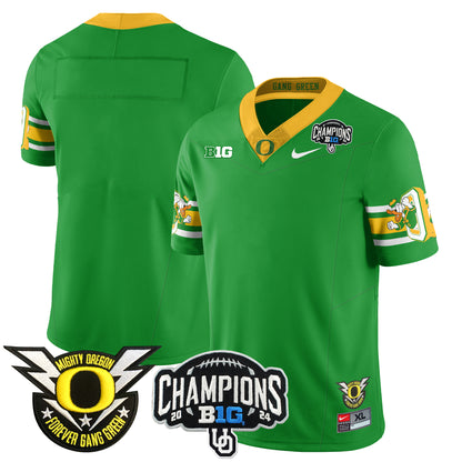 Oregon Ducks 2024 Big Ten Champions Jersey V3 - All Stitched