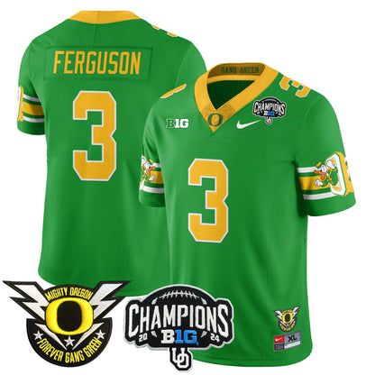 Oregon Ducks 2024 Big Ten Champions Jersey V3 - All Stitched