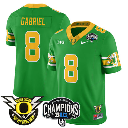 Oregon Ducks 2024 Big Ten Champions Jersey V3 - All Stitched