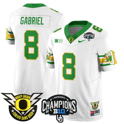 Oregon Ducks 2024 Big Ten Champions Jersey V3 - All Stitched