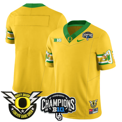 Oregon Ducks 2024 Big Ten Champions Jersey V3 - All Stitched