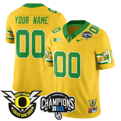 Custom Oregon Ducks 2024 Vapor Limited Jersey - All Stitched