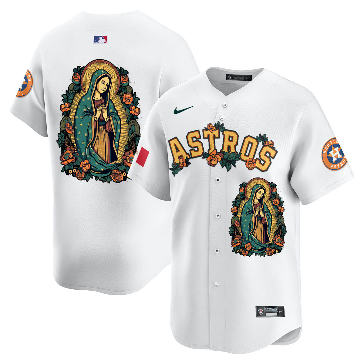 Astros Mexico Guadalupe Vapor Premier Limited Jersey - Printed