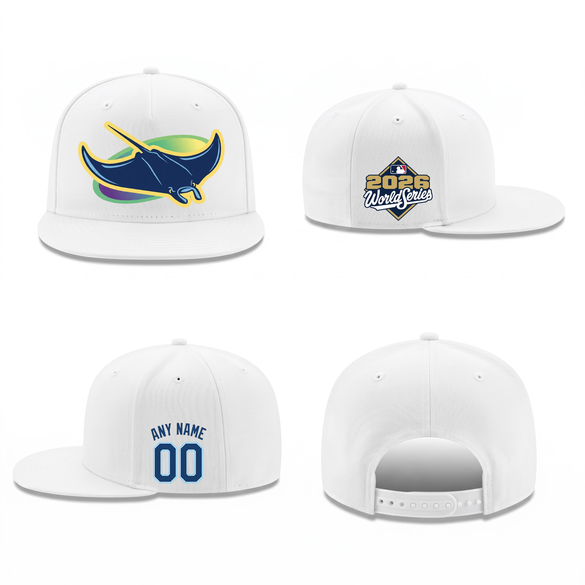 TBR American League Champions Personalized Snapback Cap - Printed V2