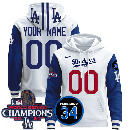 Custom Dodgers World Series Champions 2024 Hoodie