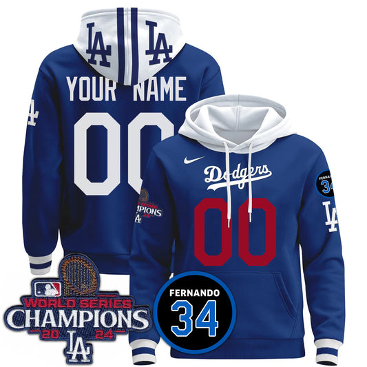 Custom Dodgers World Series Champions 2024 Hoodie