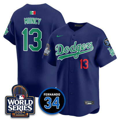 Dodgers Mexico World Series Jersey - All Stitched