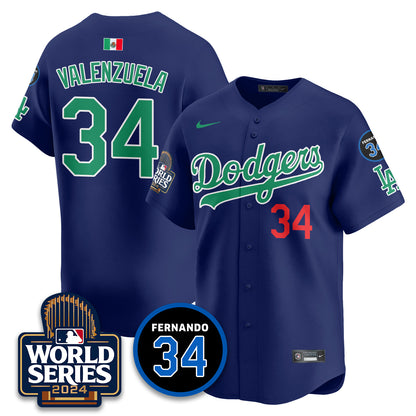 Dodgers Mexico World Series Jersey - All Stitched