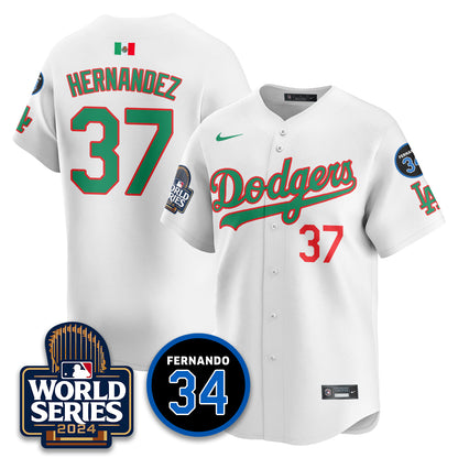 Dodgers Mexico World Series Jersey - All Stitched