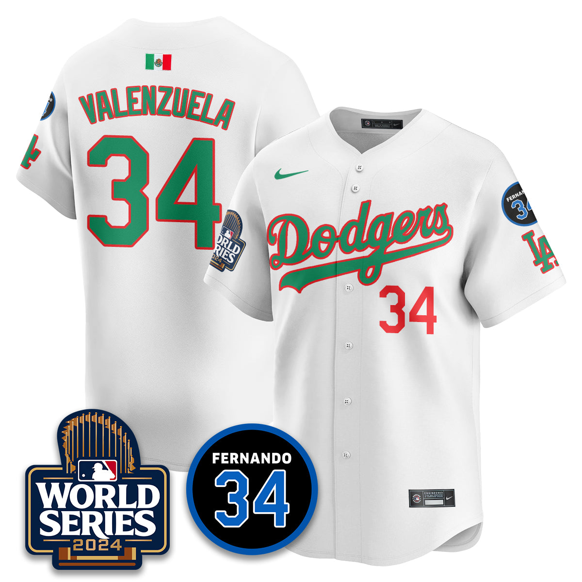 Dodgers Mexico World Series Jersey - All Stitched