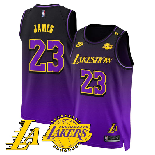 Los Angeles Lakers City Edition Jersey - All Stitched - The California Destiny