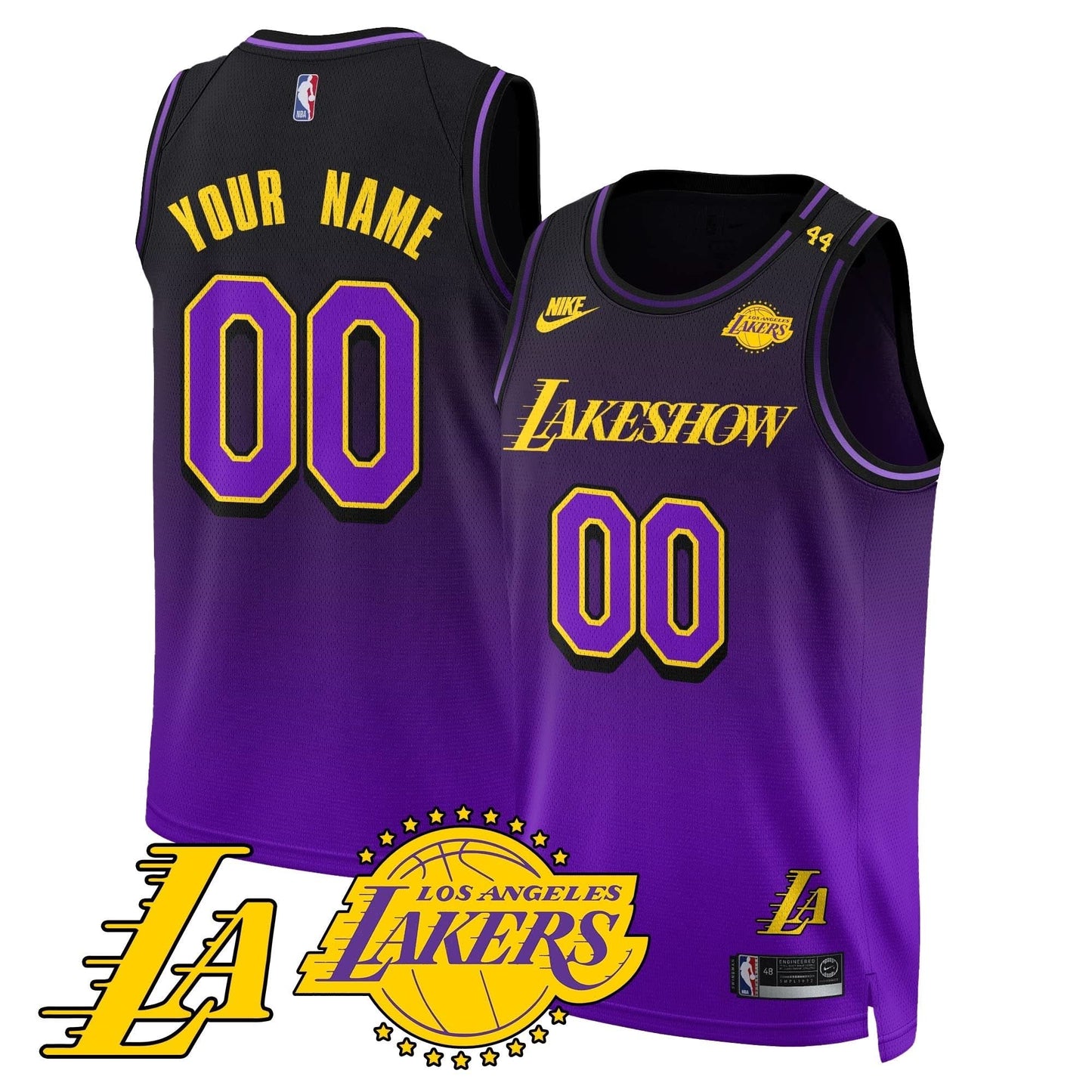 Los Angeles Lakers City Edition Custom Jersey - All Stitched - The California Destiny