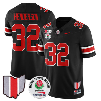 Ohio State Buckeyes 2024 Rose Bowl Vapor Limited Jersey - All Stitched