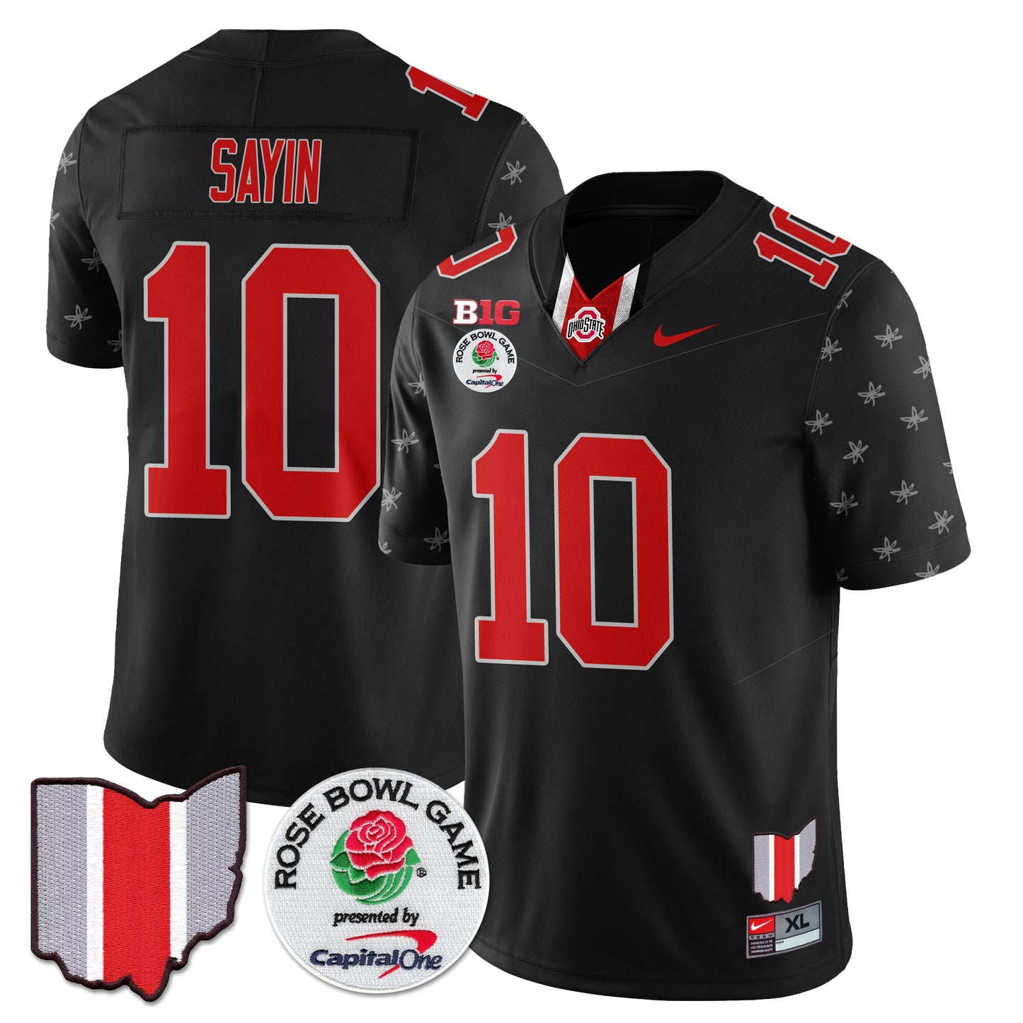 Ohio State Buckeyes 2024 Rose Bowl Vapor Limited Jersey - All Stitched