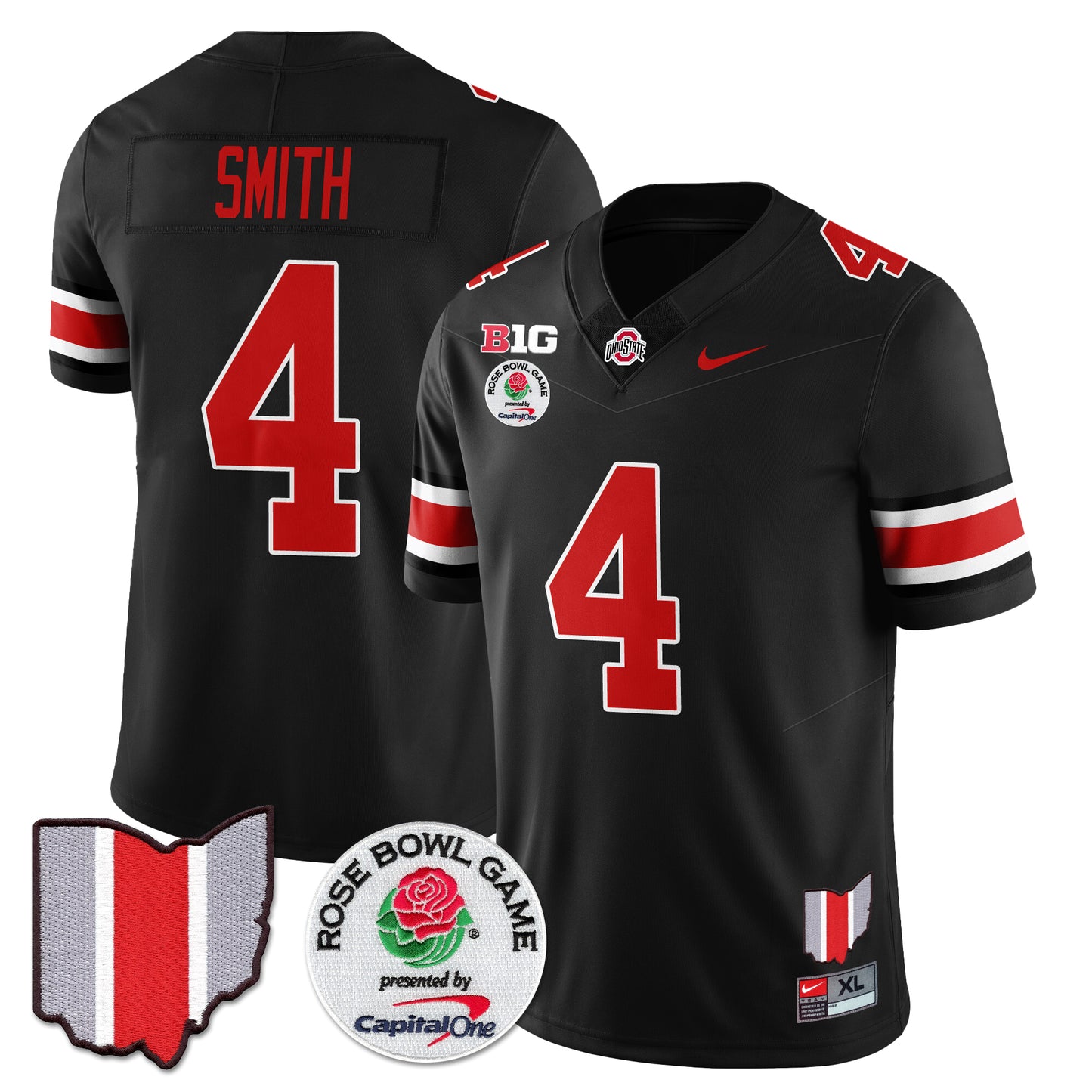 Ohio State Buckeyes 2024 Rose Bowl Vapor Limited Jersey - All Stitched