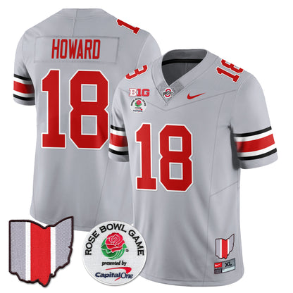 Ohio State Buckeyes 2024 Rose Bowl Vapor Limited Jersey - All Stitched