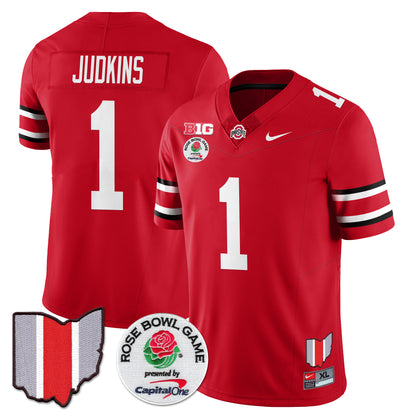 Ohio State Buckeyes 2024 Rose Bowl Vapor Limited Jersey - All Stitched