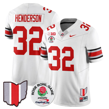 Ohio State Buckeyes 2024 Rose Bowl Vapor Limited Jersey - All Stitched