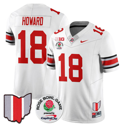 Ohio State Buckeyes 2024 Rose Bowl Vapor Limited Jersey - All Stitched