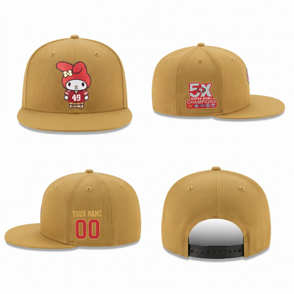 SF x Pink Sanrio Friends Personalized Snapback Cap - Printed
