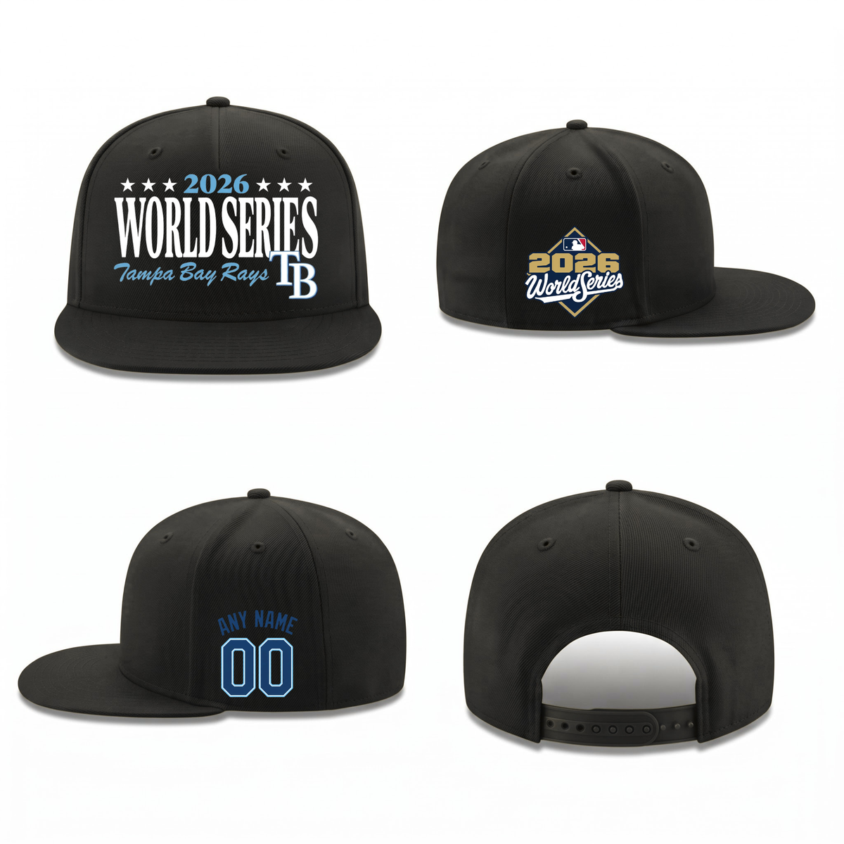 TBR American League Champions Personalized Snapback Cap - Printed V4
