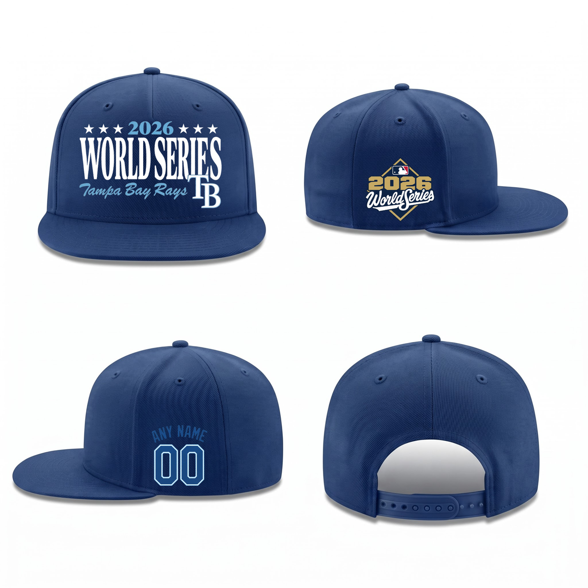 TBR American League Champions Personalized Snapback Cap - Printed V4