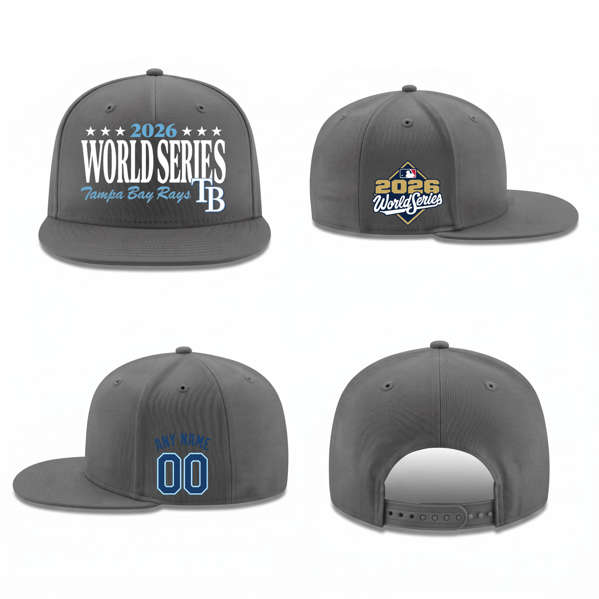 TBR American League Champions Personalized Snapback Cap - Printed V4