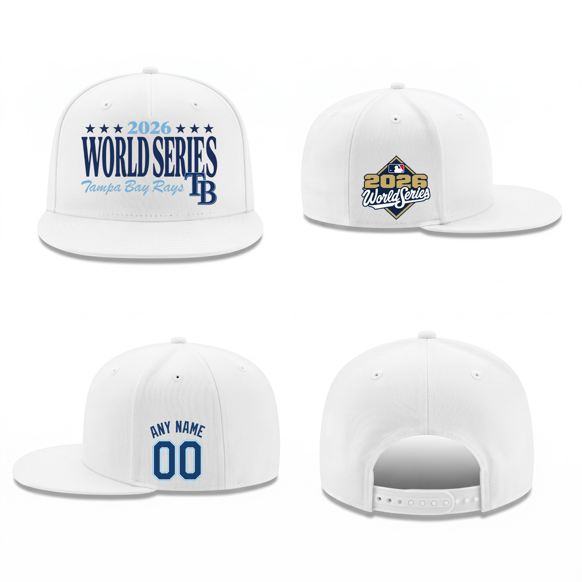 TBR American League Champions Personalized Snapback Cap - Printed V4