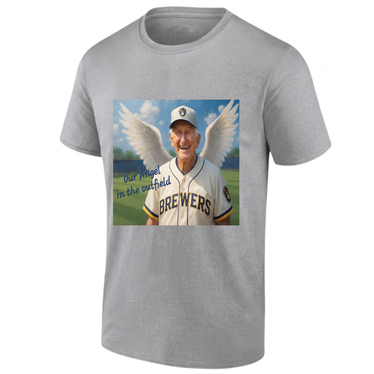 MIL Our Angel Bob Uecker One Side T-Shirt - Printed