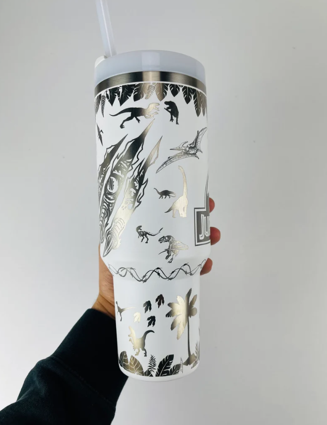 Jurassic Park Dinosaurs Engraved 40 Oz Tumbler - 406TTTB042