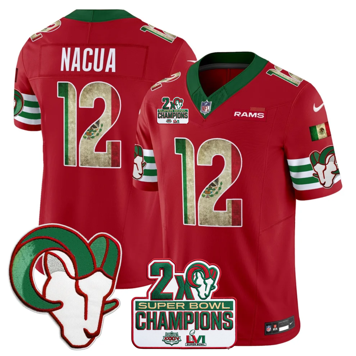 LAR Mexico Edition Vapor Jersey - Stitched