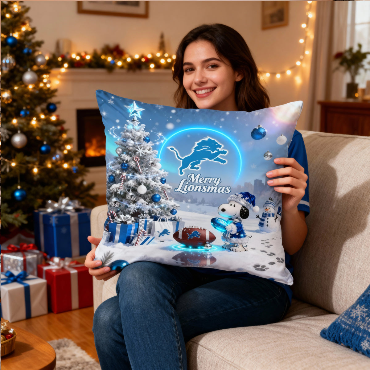 DL x SNP | Premium Christmas Fleece Blanket & Throw Pillow