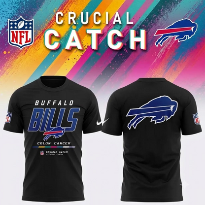BUF 2026 Crucial Catch Intercept Cancer Graphic T Shirt - Printed