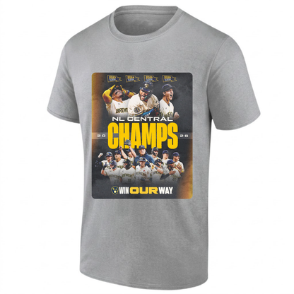 MIL 2026 NL CENTRAL CHAMPS One Side T-Shirt - Printed V5