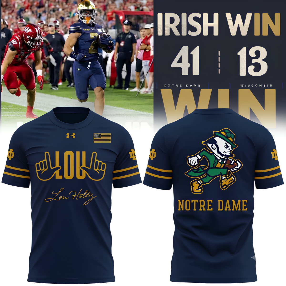 NDFI Shamrock Series Leave No Doubt T-Shirt - Printed