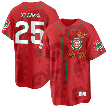 Chicago Cubs "Xicago" Mexican Heritage Jersey - All Stitched