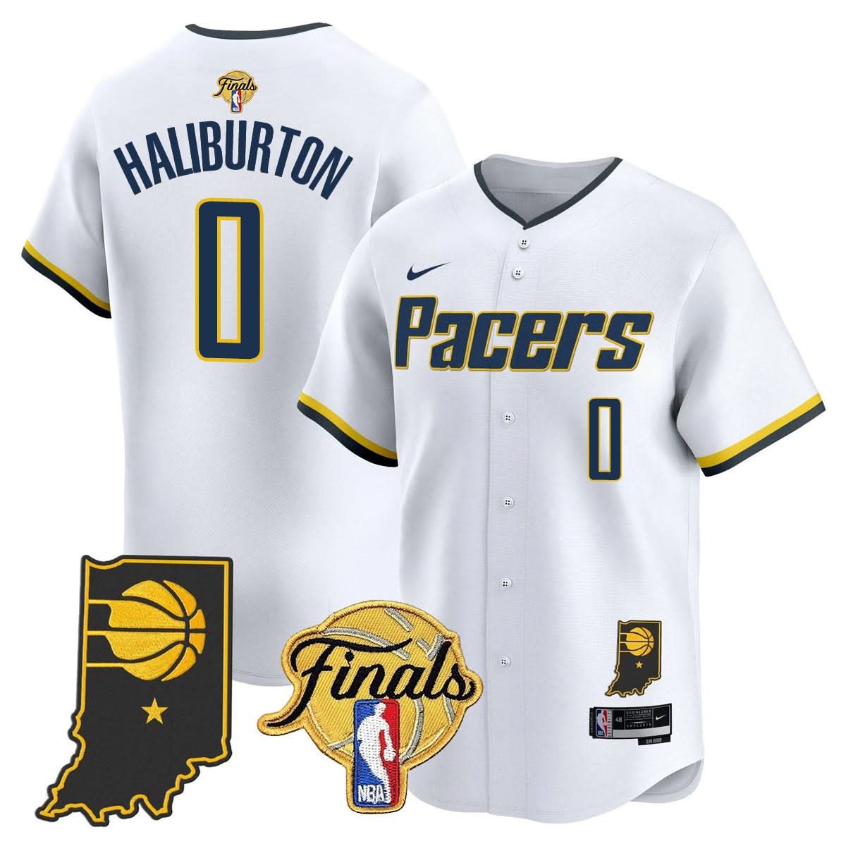 Indiana Pacers 2025 Finals Vapor Baseball Jersey N3 - All Stitched