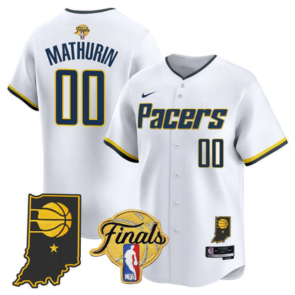 Indiana Pacers 2025 Finals Vapor Baseball Jersey N3 - All Stitched