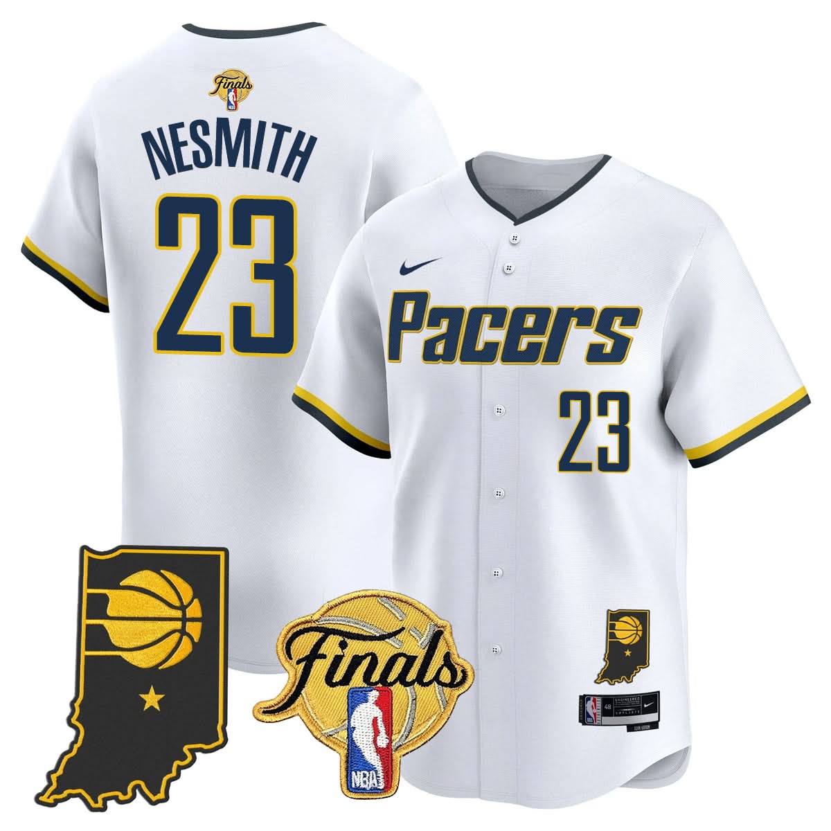 Indiana Pacers 2025 Finals Vapor Baseball Jersey N3 - All Stitched
