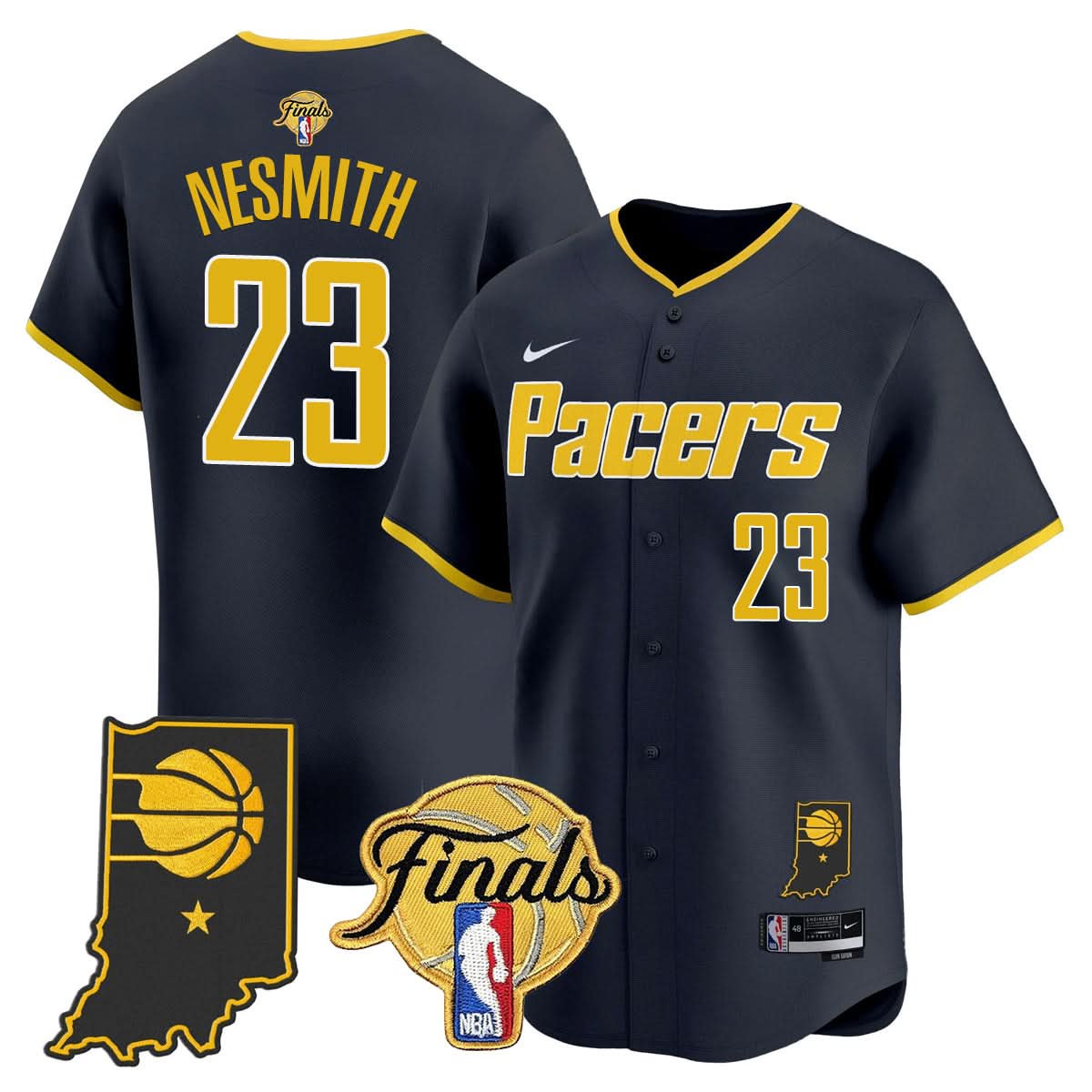 Indiana Pacers 2025 Finals Vapor Baseball Jersey N3 - All Stitched
