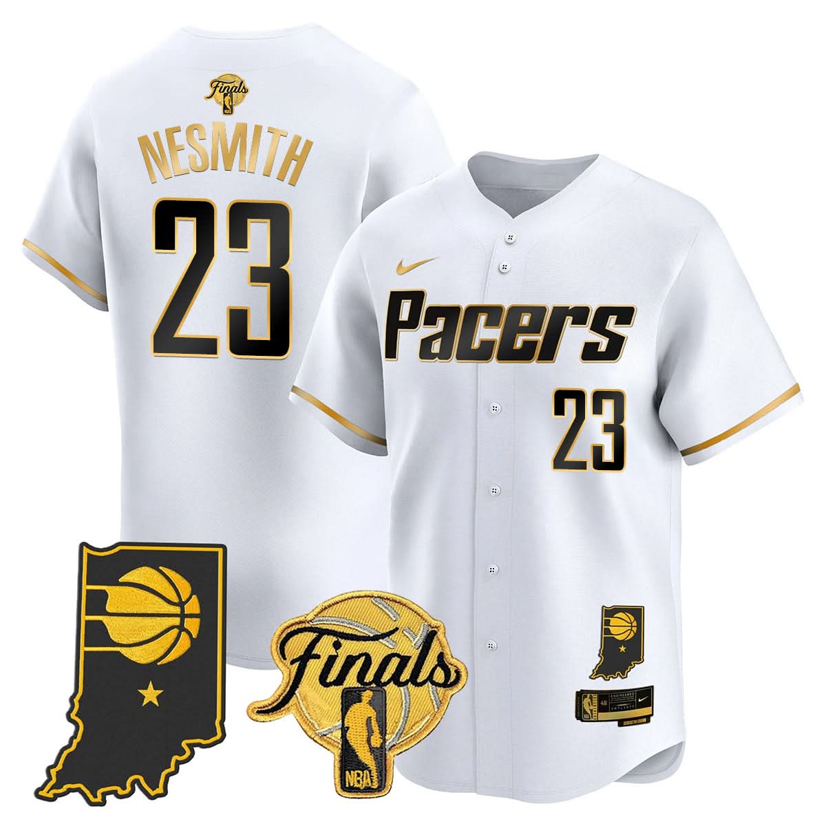 Indiana Pacers 2025 Finals Vapor Baseball Jersey N3 - All Stitched