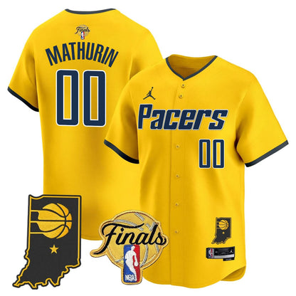 Indiana Pacers 2025 Finals Vapor Baseball Jersey N3 - All Stitched