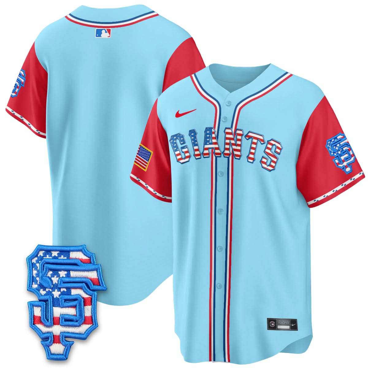 San Francisco Giants 2025 Fourth of July Jersey - All Stitched