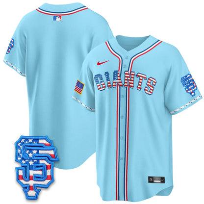 San Francisco Giants 2025 Fourth of July Jersey - All Stitched