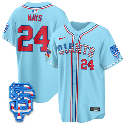 San Francisco Giants 2025 Fourth of July Jersey - All Stitched