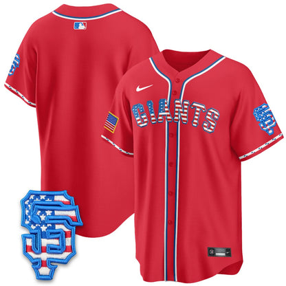 San Francisco Giants 2025 Fourth of July Jersey - All Stitched
